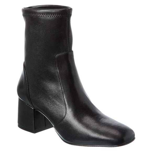 Stuart Weitzman Shoes - Stuart Weitzman Sleek 60 Leather Sock Bootie, Black